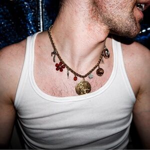 777 - Viva Las Vegas Themed Charm Statement Necklace